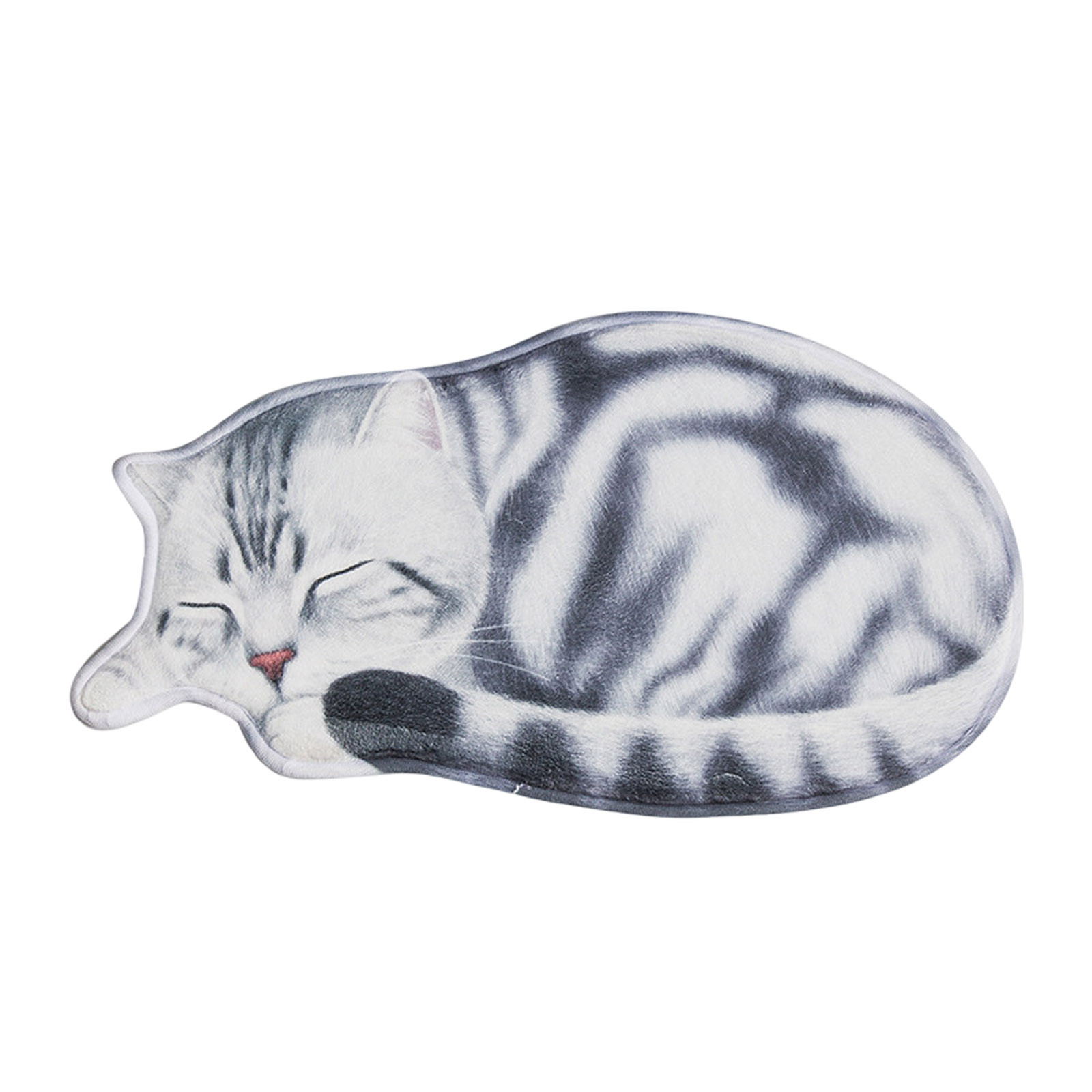 thumbnail image 2 of Alfombra en forma de gato Suave y absorbente Alfombra de baño para gatos Alfombra de piso antideslizante Alfombra de baño lavable Apta para dormitorios Cocinas Salas de estar, 2 of 2